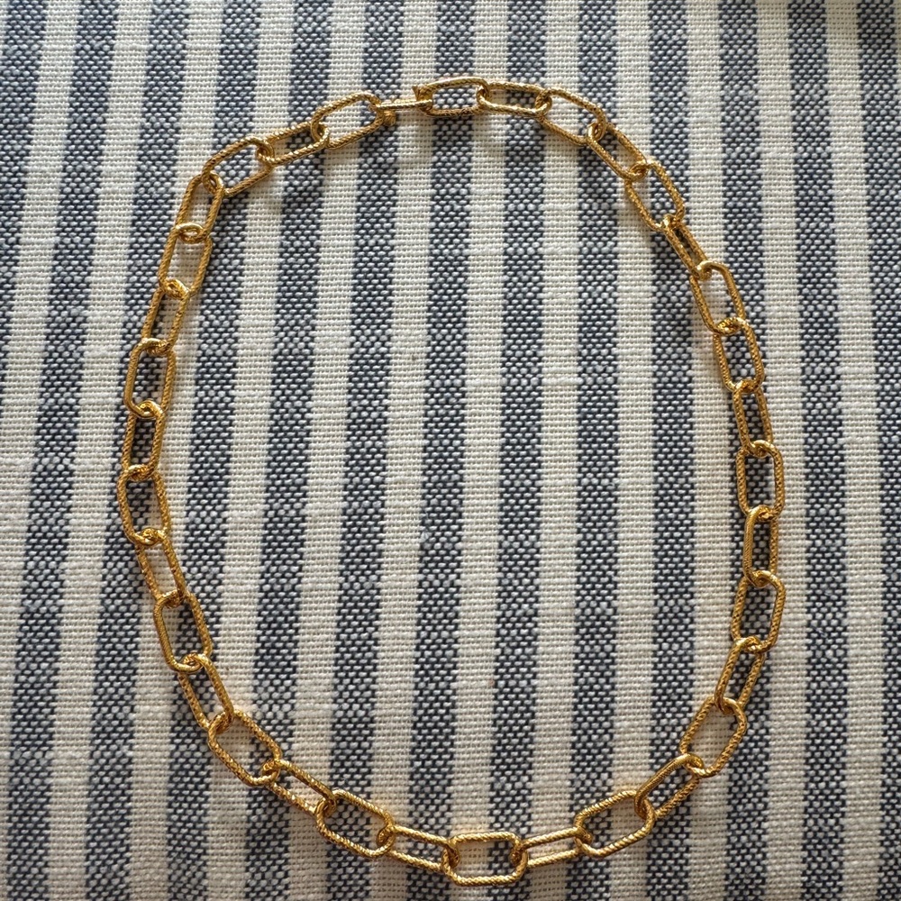 MONICA VINADER Alta Textured Chunky Necklace Adjustable 18”